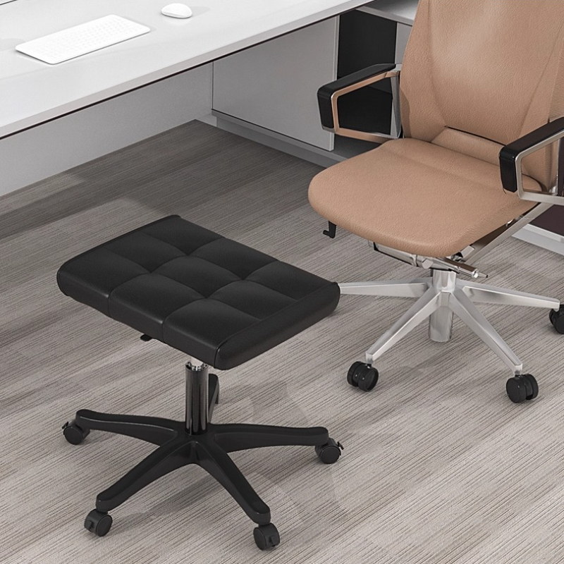 Footrest Under Desk - Sgabello poggiapiedi moderno, ottomano regolabile multiuso,